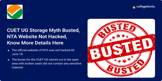 CUET UG Storage Myth Busted, NTA Website Not Hacked, Know More Details Here